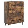 vidaXL Schubladenschrank Ger&auml;ucherte Eiche 66 x 34,5 x 89,5 cm
