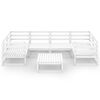 vidaXL 7-tlg. Garten-Lounge-Set Massivholz Kiefer