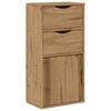 vidaXL Beistellschrank mit Schubladen ODDA 40x24x79 cm Massivholz Kiefer
