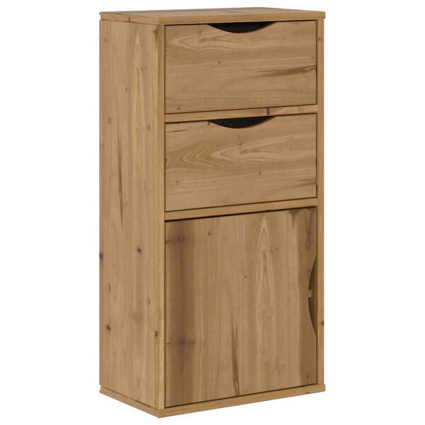vidaXL Beistellschrank mit Schubladen ODDA 40x24x79 cm Massivholz Kiefer
