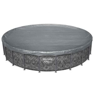 Bestway Poolabdeckung &Oslash;6,71 m Rund Polyester Grau