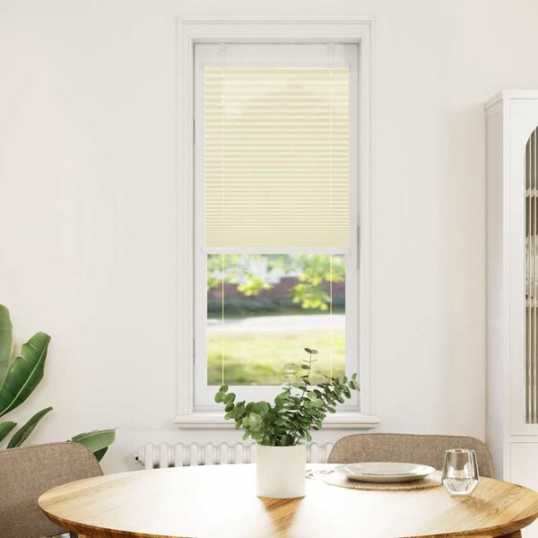 vidaXL Plissee Creme 50x150 cm Stoffbreite 49,4 cm Polyester