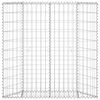 vidaXL Gabionen-Hochbeet Trapezform Verzinkter Stahl 100x20x100 cm