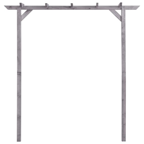 vidaXL Garten-Pergola Grau 200x40x205 cm Impr&auml;gniertes Kiefernholz