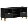 vidaXL TV-Schrank Schwarz 100x33x46 cm Holzwerkstoff