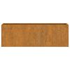 vidaXL Wand-Pflanzk&uuml;bel 2 Stk. Rostig Cortenstahl 53x10x17 cm