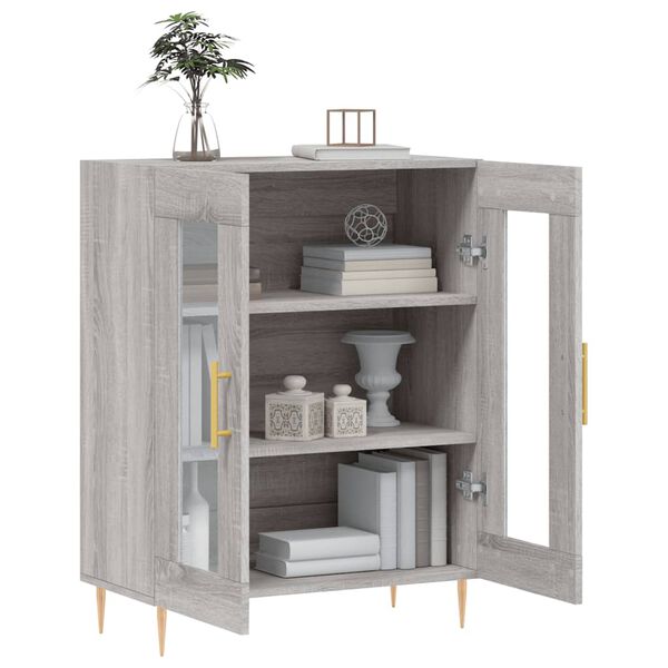 vidaXL Sideboard Grau Sonoma 69,5x34x90 cm Holzwerkstoff