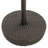 vidaXL 5-tlg. Gartenbar-Set Poly Rattan Braun