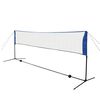 vidaXL Badmintonnetz-Set mit Federbällen 300 x 155 cm