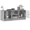 vidaXL TV-Schrank mit Glastüren Betongrau 102x37x42 cm