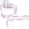 vidaXL 5-teiliges Garten-Esszimmerset Braunes Polyrattanglas