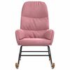 vidaXL Schaukelstuhl Rosa Samt