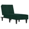 vidaXL Chaiselongue Dunkelgr&uuml;n Samt
