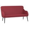 vidaXL Sitzbank Weinrot 110x76x80 cm Kunstleder