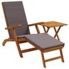 vidaXL Liegestuhl zum Verstellen und Klappen 2 pcs Dunkelgrau