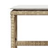 vidaXL 9-tlg. Garten-Essgruppe mit Kissen Beige Poly Rattan