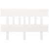 vidaXL Kopfteil Wei&szlig; 123,5x3x81 cm Massivholz Kiefer