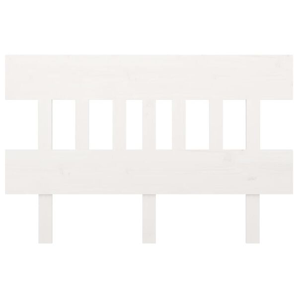 vidaXL Kopfteil Wei&szlig; 123,5x3x81 cm Massivholz Kiefer