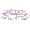 vidaXL Bettrahmen mit Schubladen Altholz 135 x 190 cm Holzwerkstoff