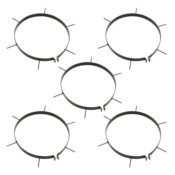 vidaXL Rasenwalze mit Lüfterklammern zum Ziehen Schwarz 42 L Eisen und Stahl