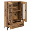 vidaXL Highboard Altholz 70 x 31 x 115 cm Verbundholz und Eisen