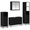 vidaXL Badezimmerm&ouml;bel-Set 4 stk. Schwarz Eichen-Optik 90 x 33 x 60 cm