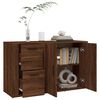 vidaXL Sideboard Braun Eichen-Optik 100x33x59,5 cm Holzwerkstoff