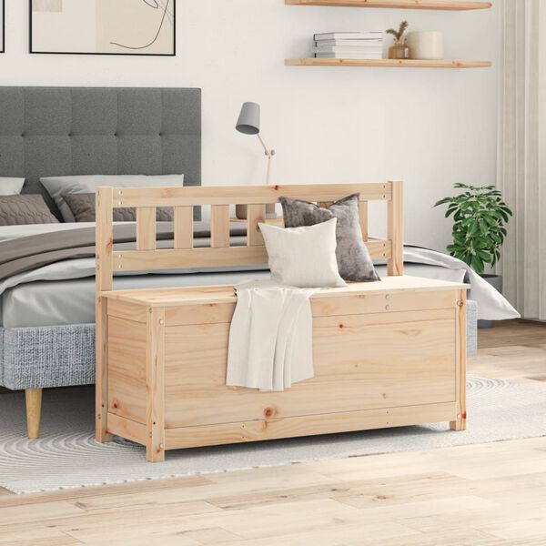 vidaXL Sitzbank 110x41x76,5 cm Massivholz Kiefer