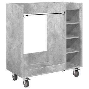 vidaXL Golf Schrank Mit Rad Uni Beton Grau 90 x 45 x 98 cm