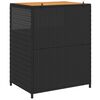 vidaXL Schrank Schwarz 70 x 50 x 87 cm Polyester und Roly Ratten