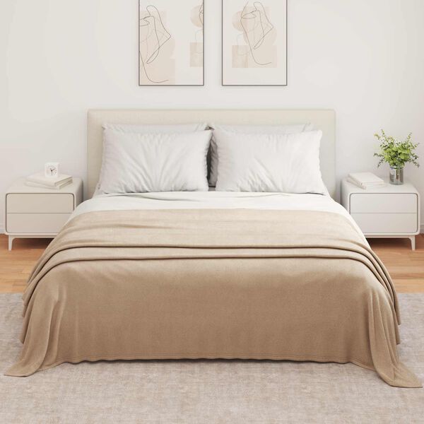 vidaXL Wohndecken 6 pcs Kamel 350 x 270 cm Fleece