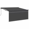 vidaXL Ausziehbare Markise Anthrazit 350 x 250 cm