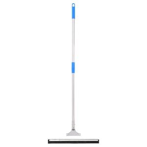 vidaXL Wasserschieber mit Stiel 45x122,5 cm Stahl und Gummi