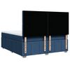 vidaXL Boxspringbett mit Matratze Blau 180x200 cm Stoff