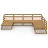 vidaXL 7-tlg. Garten-Lounge-Set Honigbraun Massivholz Kiefer