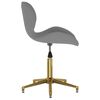 vidaXL Esszimmerstuhl Drehbar Dunkelgrau Samt