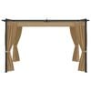 vidaXL Pavillon 4x3 m Taupe