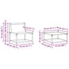 vidaXL Outdoor-Sofagarnitur mit Kissen 4 pcs Natur und Beige