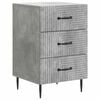vidaXL Nachttisch Betongrau 43 x 41 x 66,5 cm Holzwerkstoff