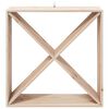 vidaXL Weinregal 4 pcs Natur 62 x 25 x 62 cm Massives Kiefernholz