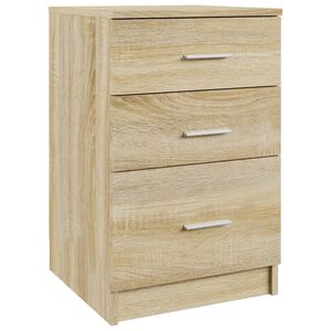vidaXL Nachttisch Sonoma-Eiche 40x40x63 cm Holzwerkstoff