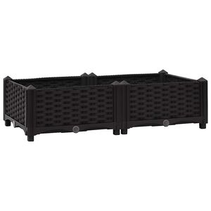 vidaXL Hochbeet 80x40x23 cm Polypropylen