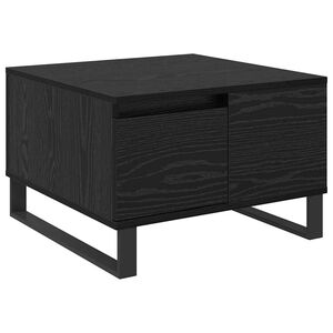 vidaXL Couchtisch Schwarz Eichen-Optik 55 x 55 x 36,5 cm Holzwerkstoff