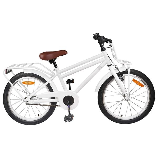 vidaXL Kinderfahrrad 18 Zoll f&uuml;r 5-7 Jahre alt Wei&szlig;