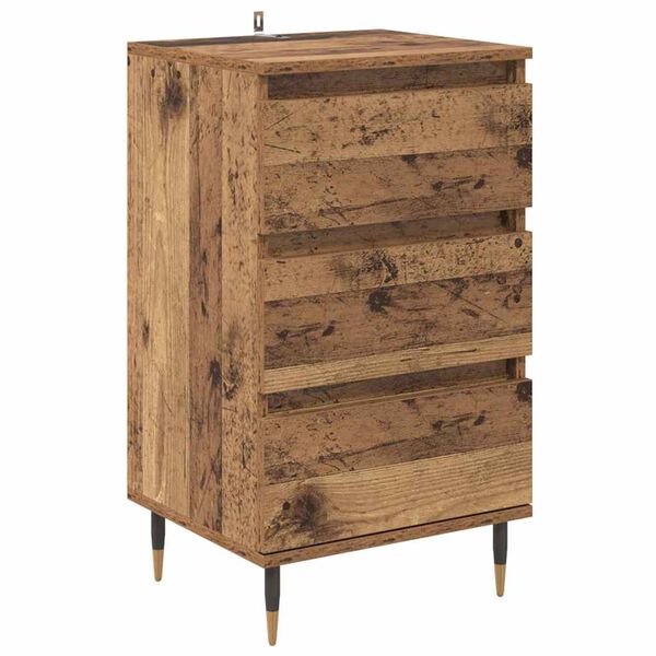 vidaXL Sideboard mit Schubladen Altholz 35 x 40 x 70 cm Holzwerkstoff