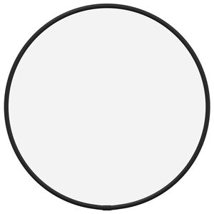 vidaXL Wandspiegel Schwarz &Oslash; 30 cm Rund