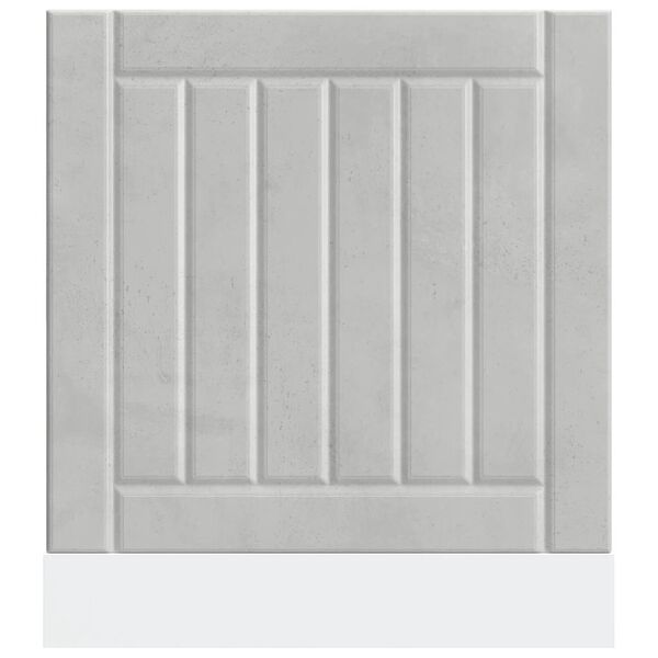 vidaXL Geschirrsp&uuml;lerblende Lucca Betongrau Holzwerkstoff