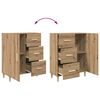 vidaXL Highboard Artisan-Eiche 69,5 x 34 x 180 cm Holzwerkstoff