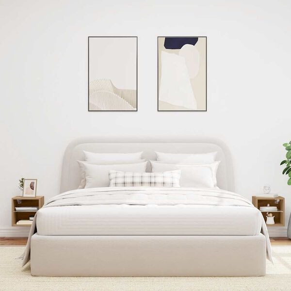 vidaXL TV-Wandschränke mit LED-Leuchten 2 Stk. Artisan-Eiche