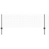 vidaXL Euro-Zaun mit Pfosten 10 x 0,6 m PVC-beschichteter Stahl Grau